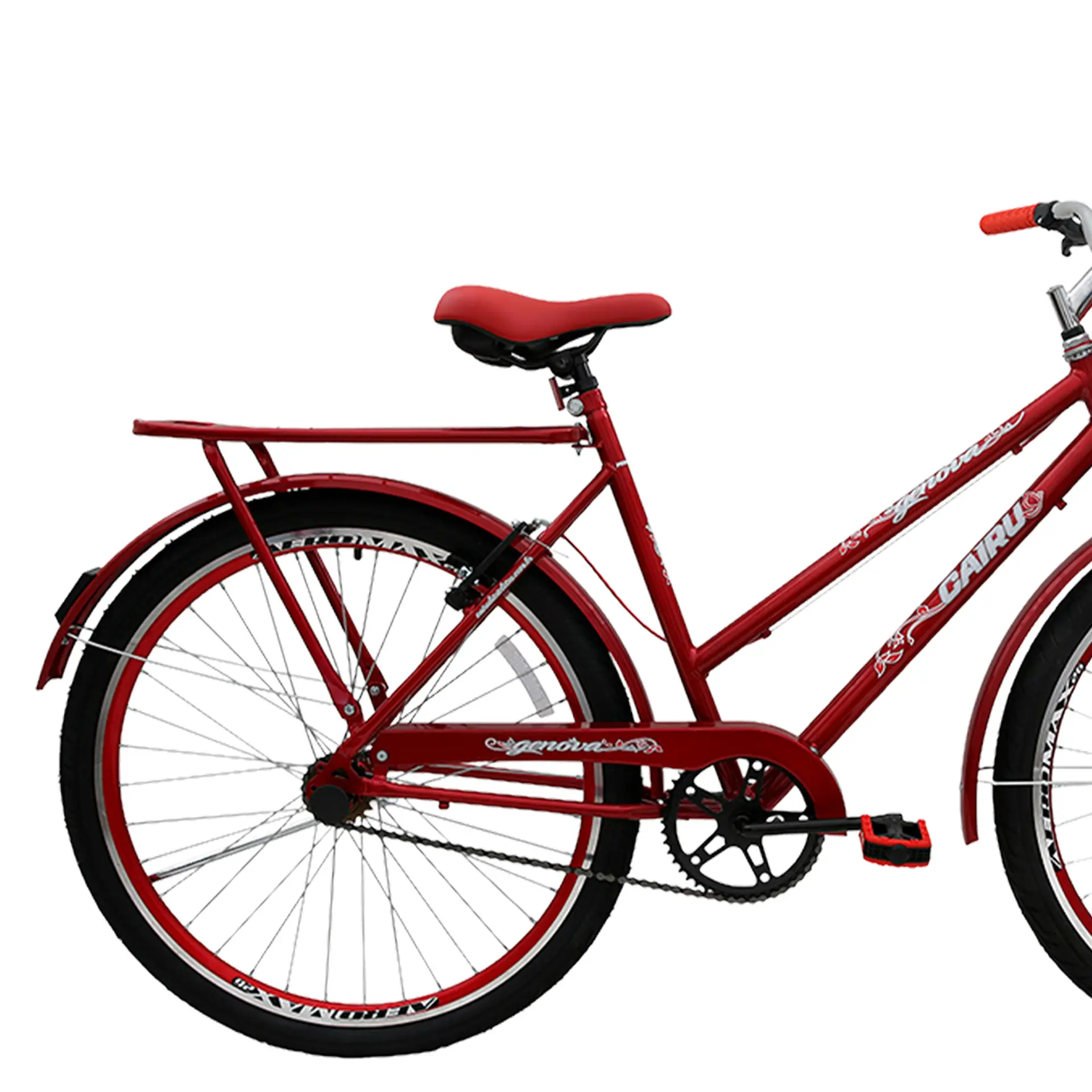 Bicicleta Aro 26 Cairu Personal Genova Freio V-Brake com Cestinha - Vermelho