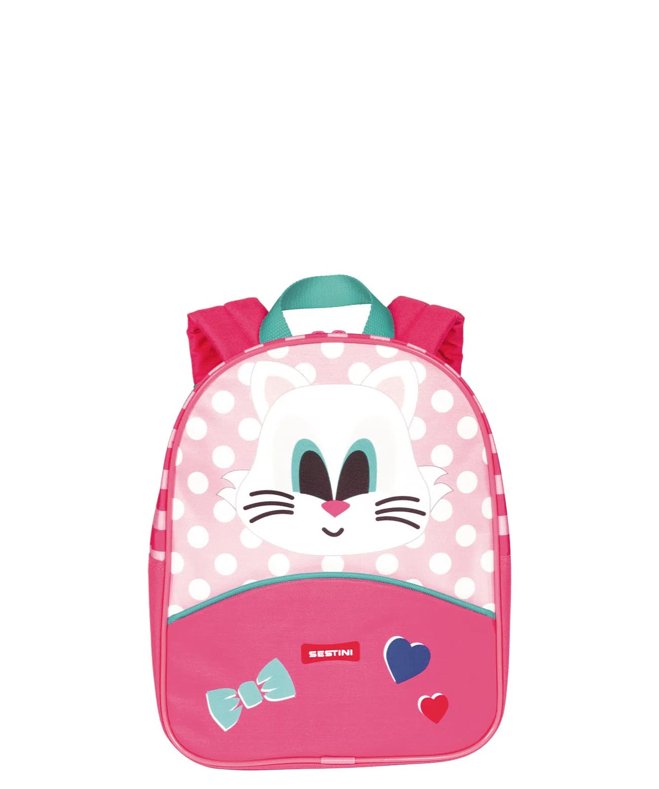 Mochila Costa Sestini Pequena Kids Cat Colorido