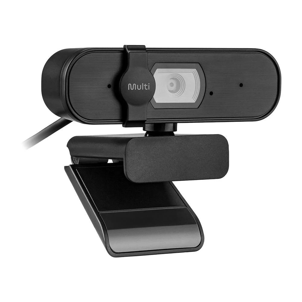 Webcam 5MP Multi WC057 Resolução QHD 2K com Microfone