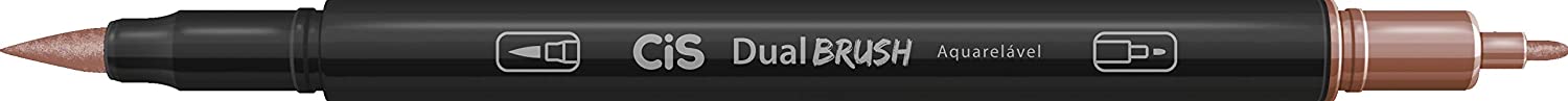 Caneta Brush CIS Dual Tonalidade de Pele Estojo com 06 Cores