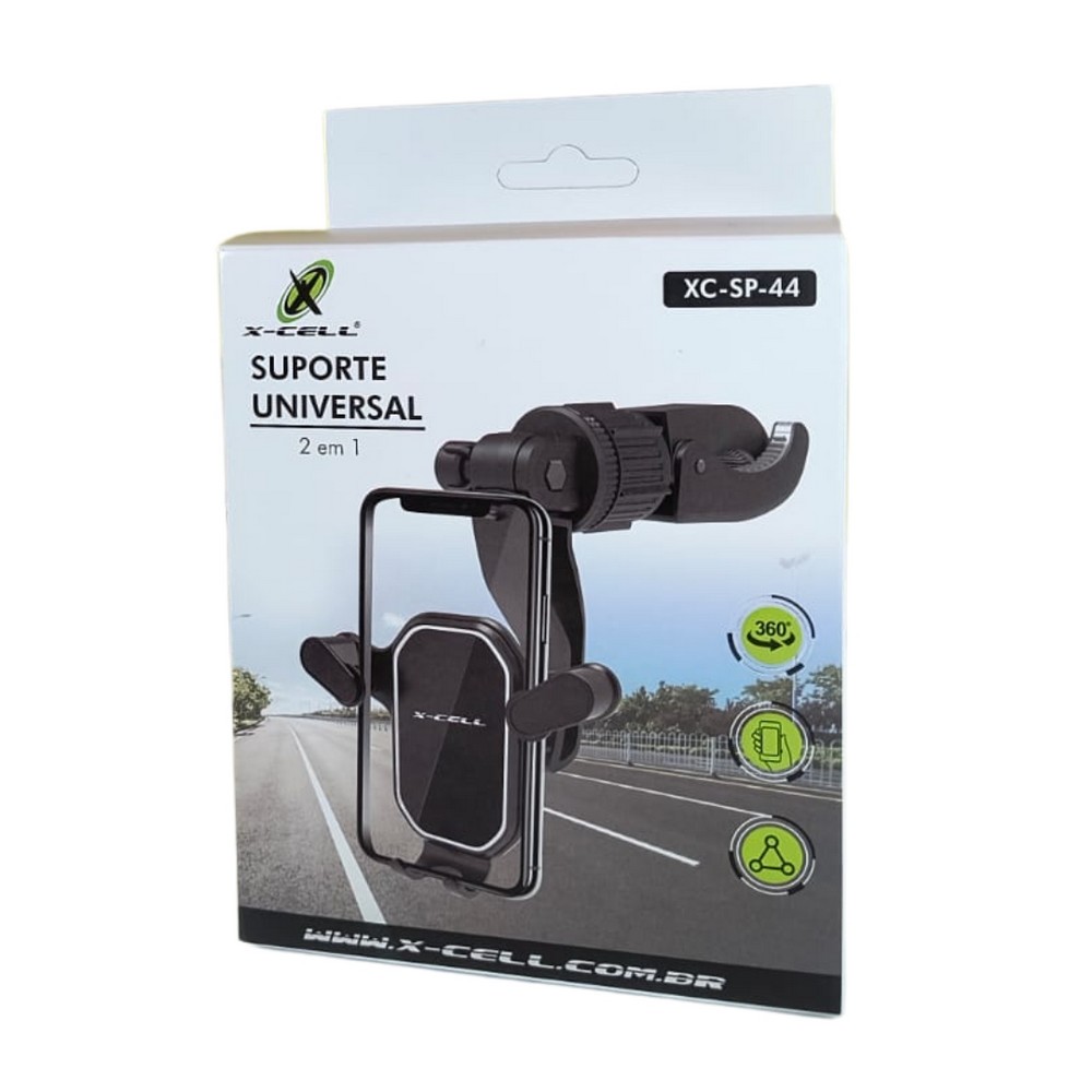 Suporte de Celular para Carro Retrovisor com Rotação em 360°  X-Cell XCSP44