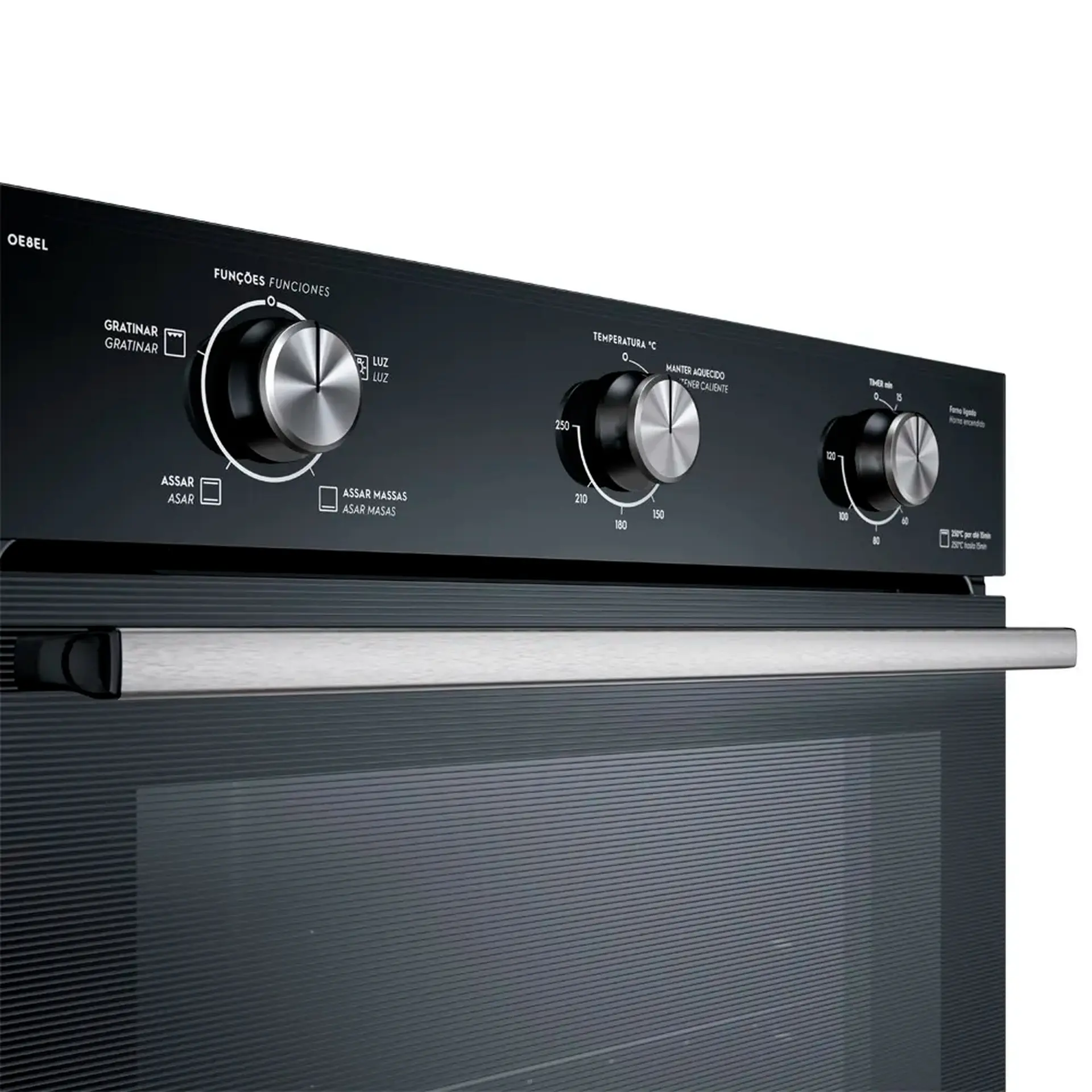 Forno Elétrico de Embutir Electrolux OE8EL 80L Mecânico 2049W - Preto - 220 Volts