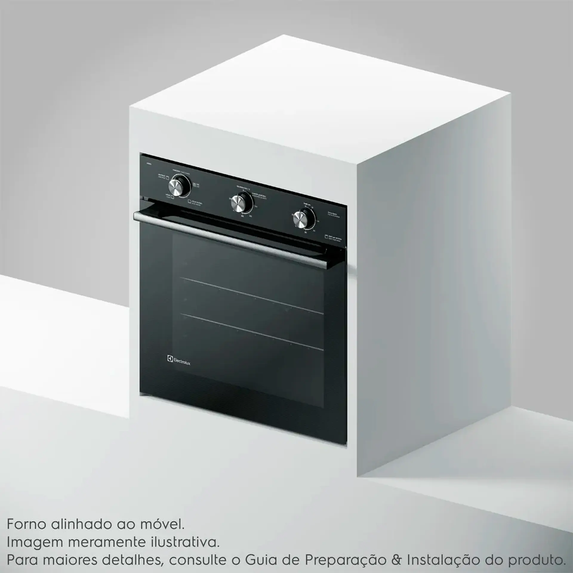 Forno Elétrico de Embutir Electrolux OE8EL 80L Mecânico 2049W - Preto - 220 Volts