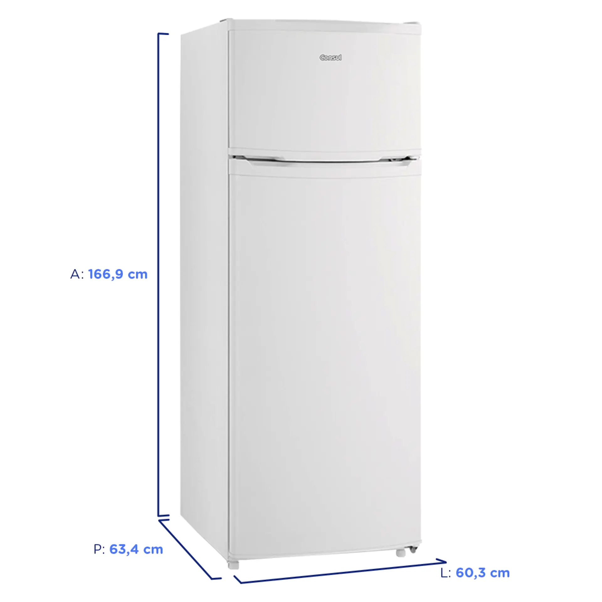 Geladeira Consul 334L Cycle Defrost Duplex CRD37 - Branco - 110 Volts