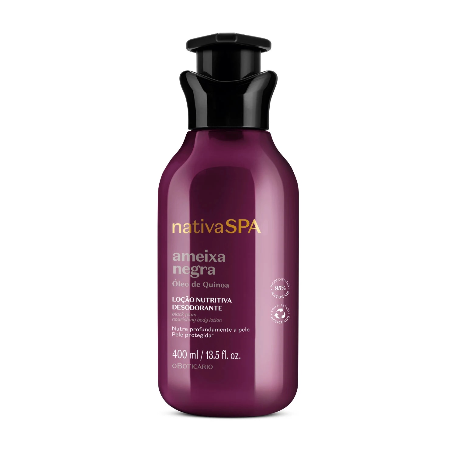Combo Loção Corporal Nativa Spa: Uva Merlot 400ml + Ameixa Negra 400ml