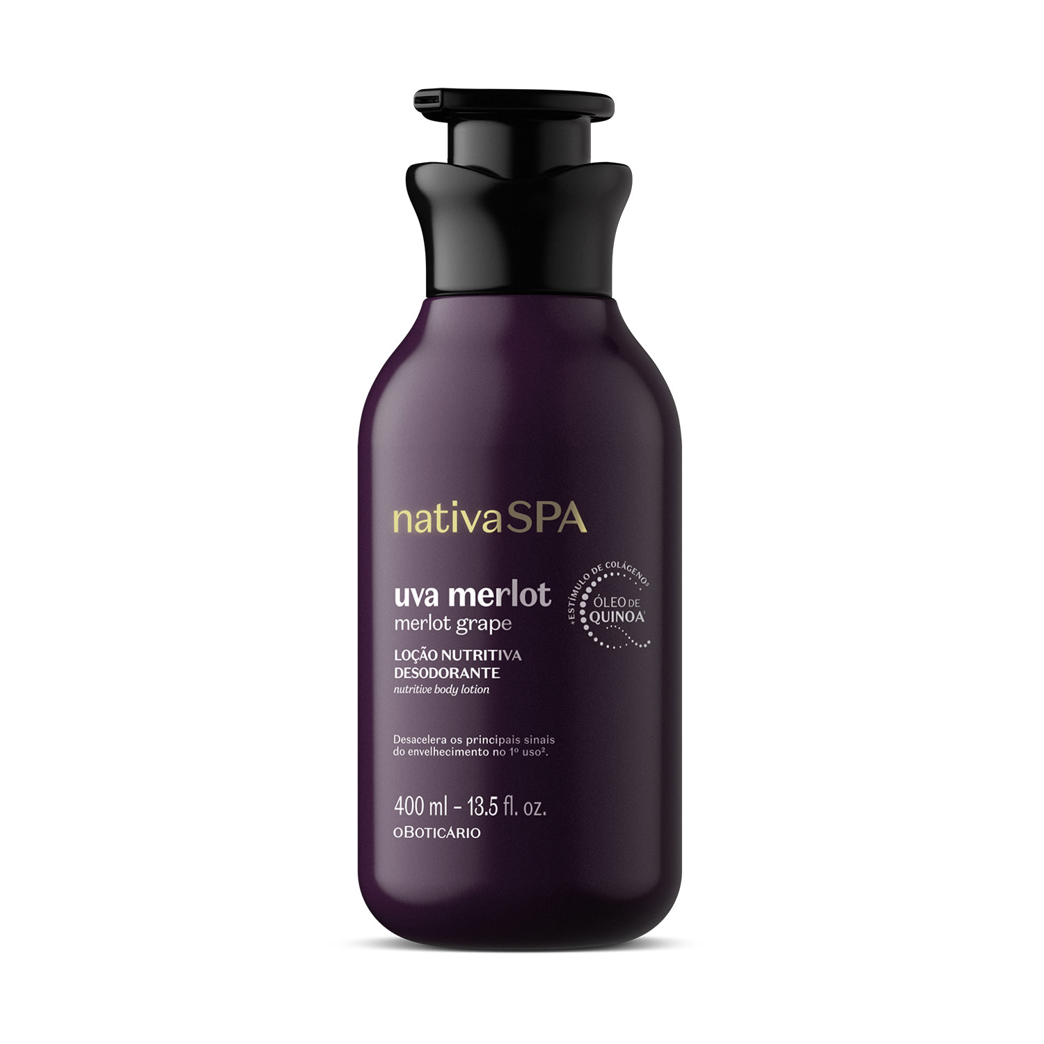 Combo Loção Corporal Nativa Spa: Uva Merlot 400ml + Ameixa Negra 400ml