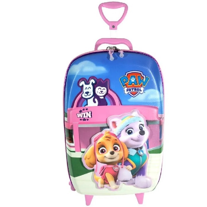 Mochila com Rodas Infantil Diplomata Patrulha Canina Rodinha Tripla Grande