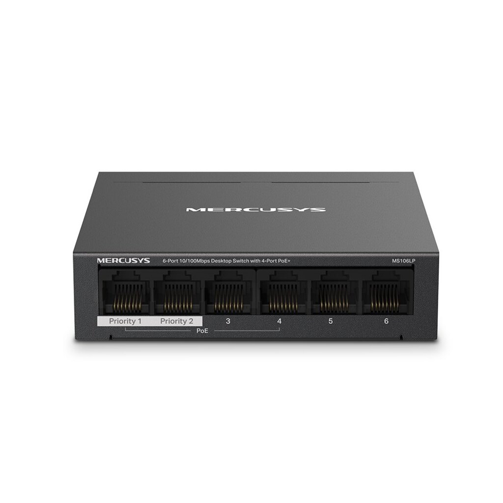 Switch PoE+ Mercusys MS106LP 6 Portas 10/100 Mbps