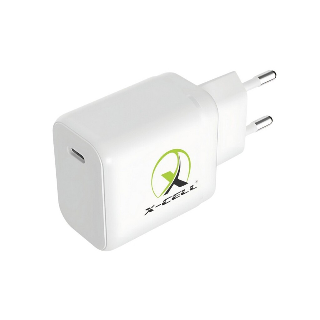 Carregador de Celular Parede com 1 Porta Type-C 3.0A 40W GaN Bivolt Branco X-Cell - XC-UR90B
