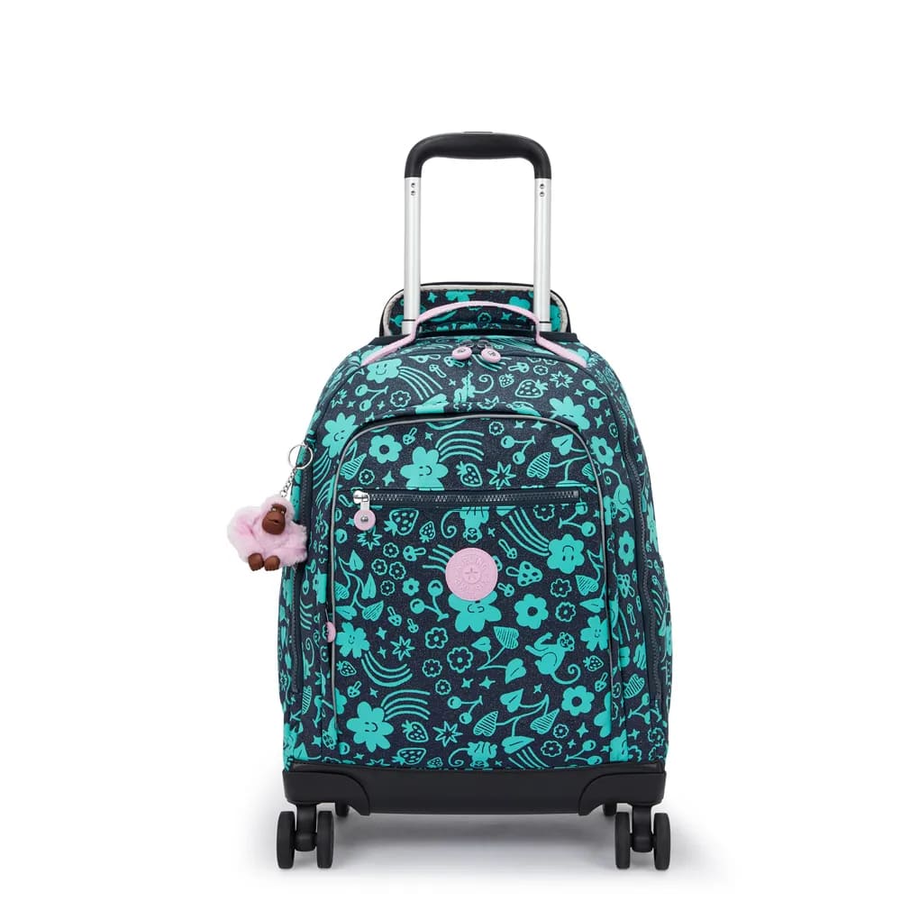 Mochila Kipling New Zea Magical Print Grande com Rodinha