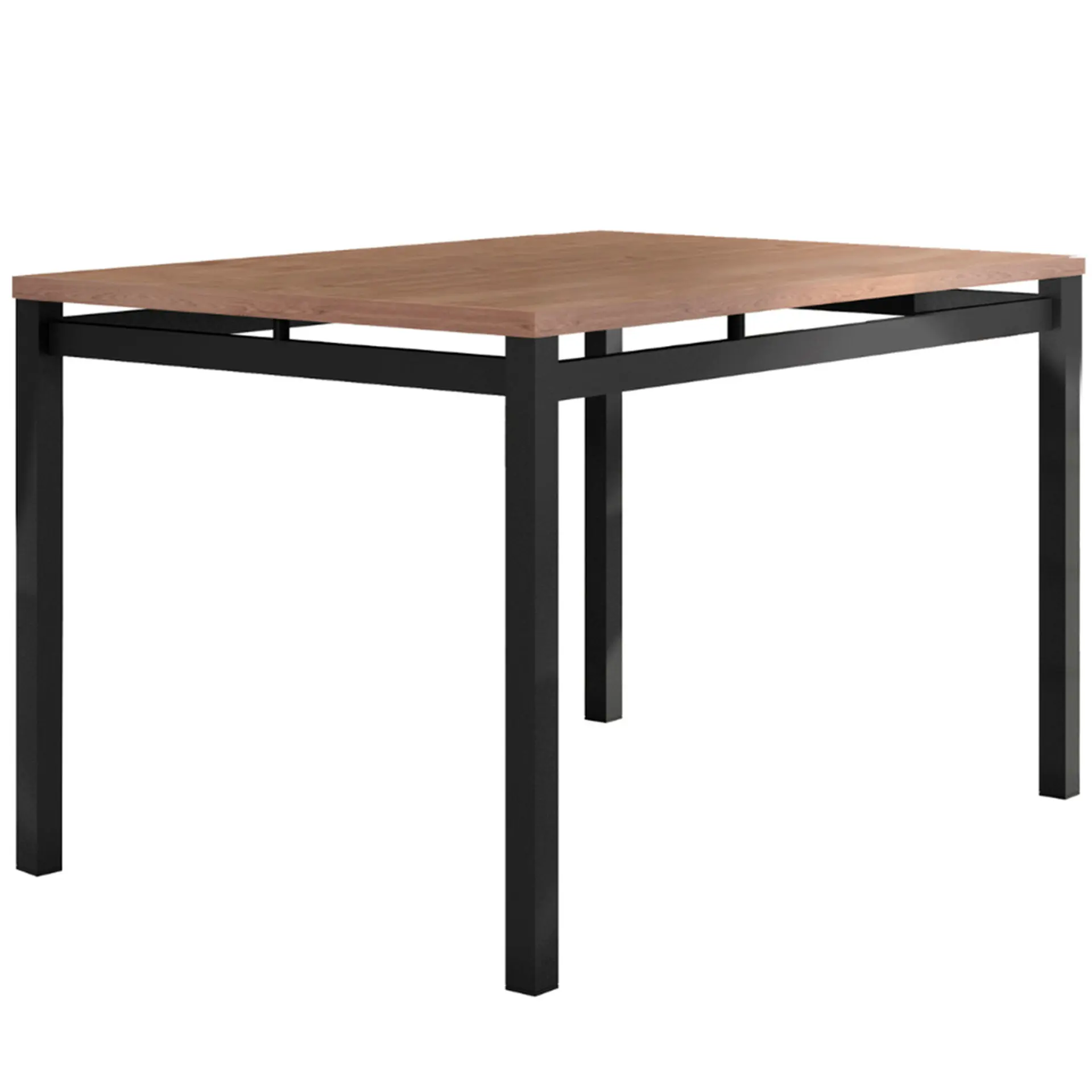 Conjunto de Mesa 4 Cadeiras Tampo MDP BP Valencia Fabone - Preto Fosco