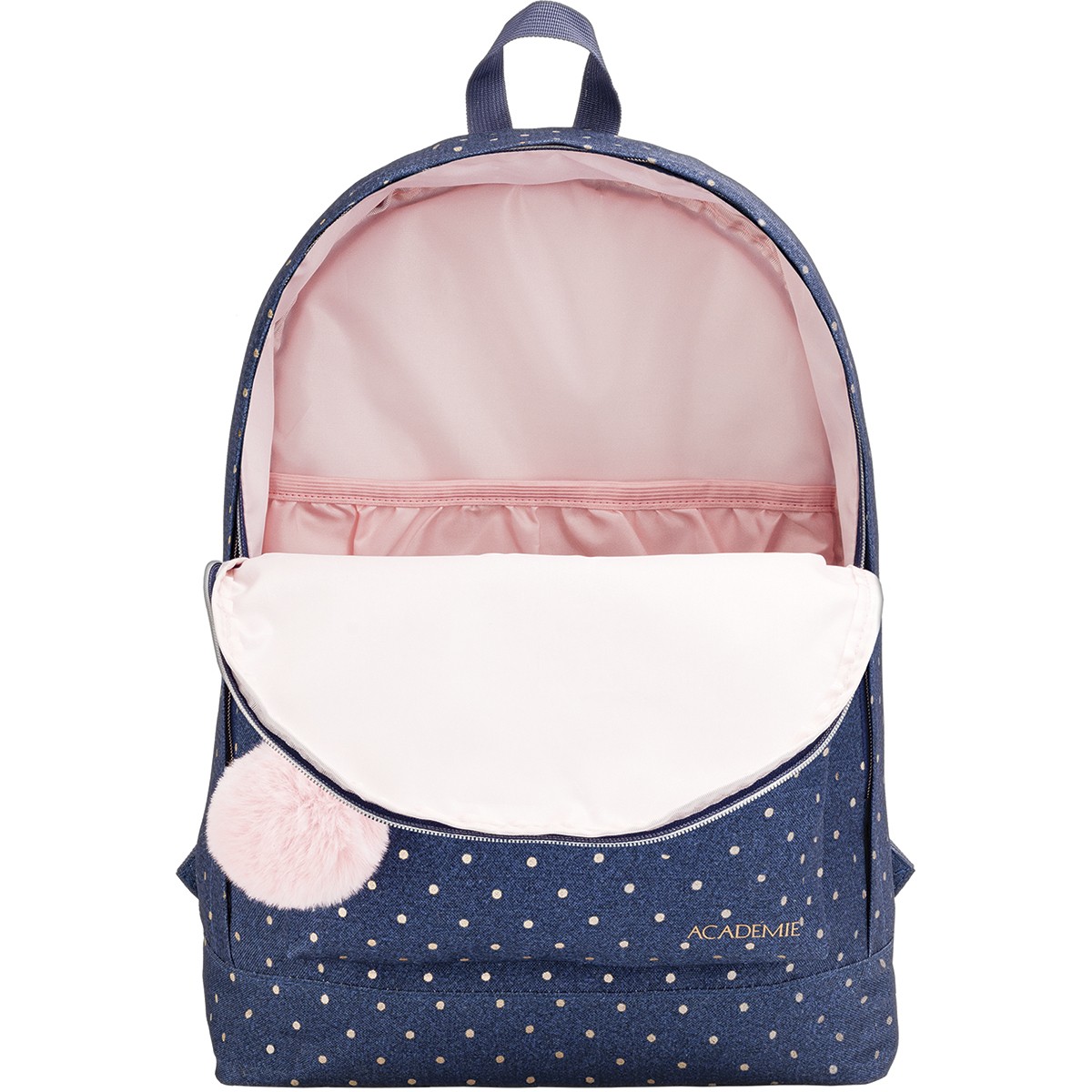 Mochila Tilibra Costas Académie Poá Metalizado Material Resistente