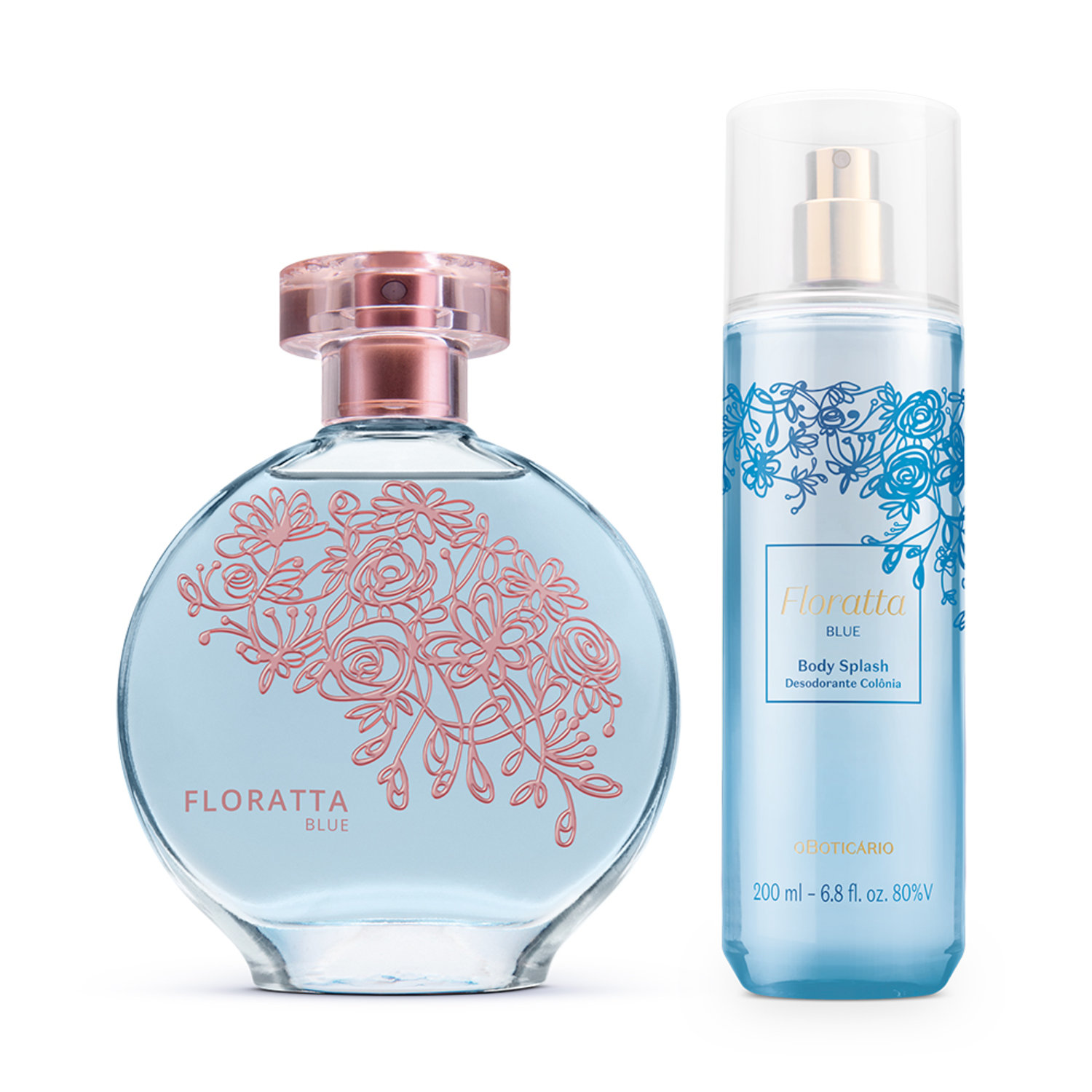 Combo Floratta Blue: Desodorante Colônia 75ml + Body Splash 200ml
