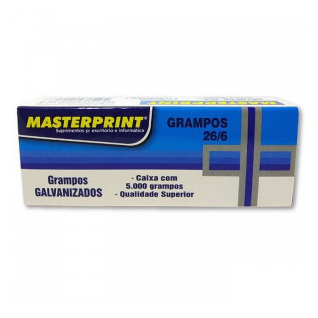 Grampos Galvanizado 26/6 5000 Unidades Masterprint 303010002