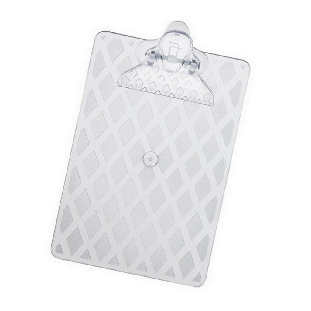 Prancheta Plástico 1/2 Ofício 25,9 x 16,0 x 0,3cm Cristal Maxcril - Unitário - 10260003