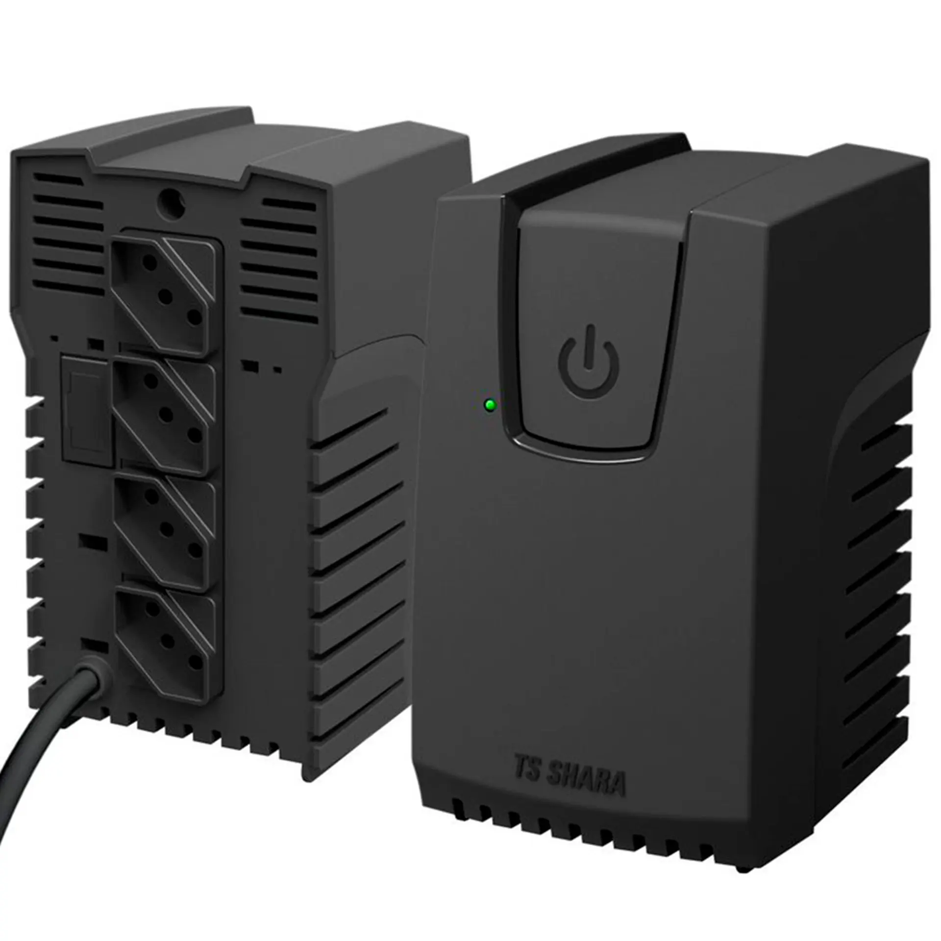Estabilizador TS Shara Powerest 300VA 4 Tomadas com LED 9100 - Preto - 110 Volts