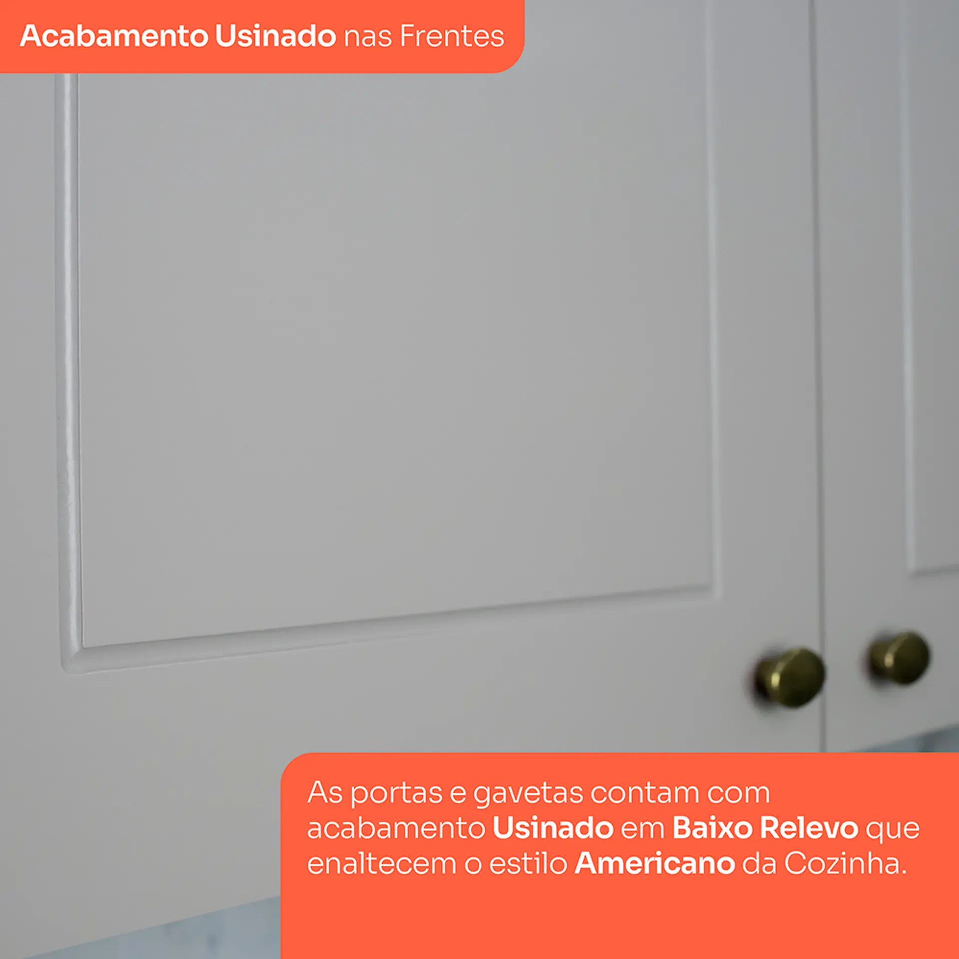 Cozinha Modulada 5 Peças 11 Portas 5 Gavetas Americana Henn - Cinza