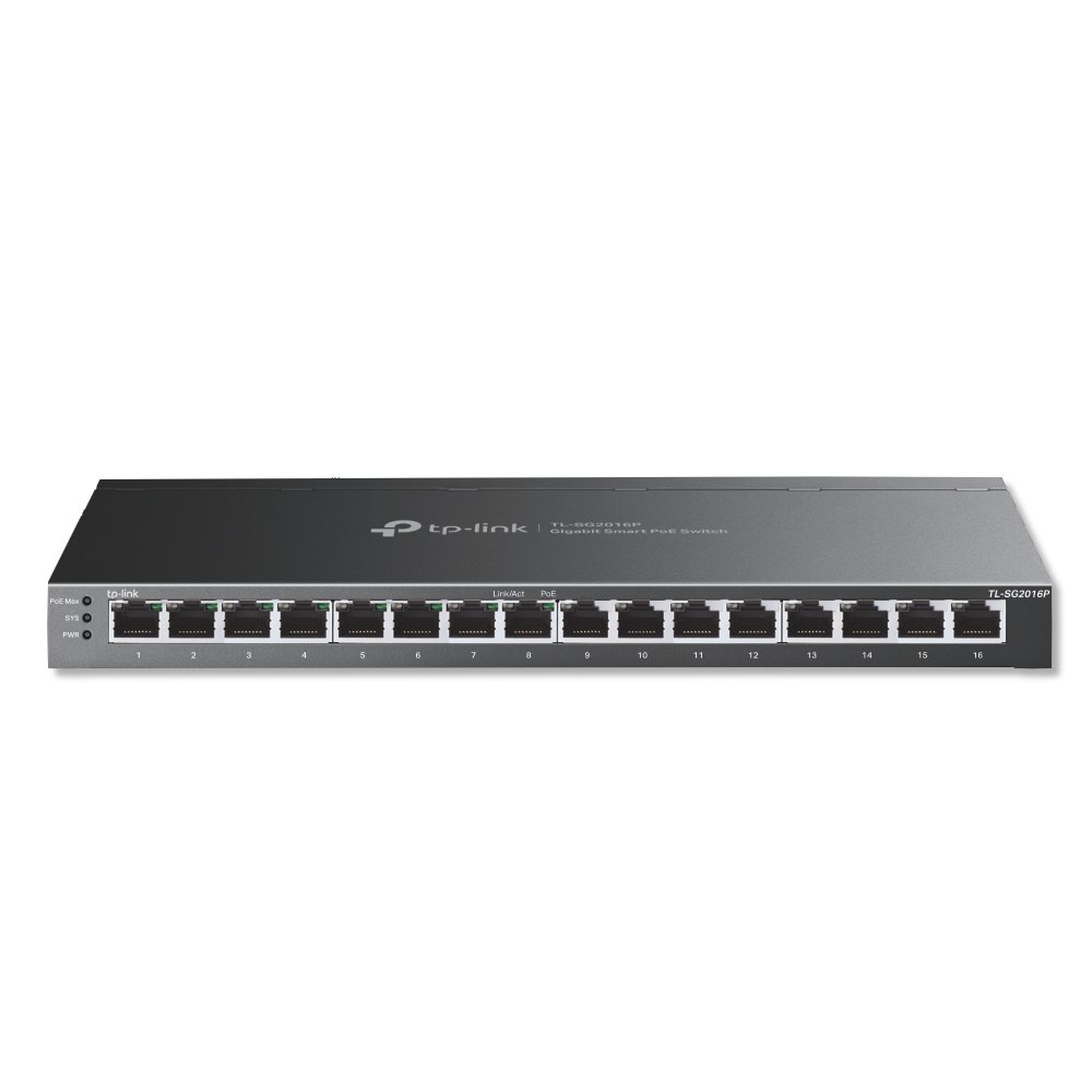 Switch PoE+ Tp-Link SG2016P 16 Portas 10/100/1000 Mbps JetStream Omada