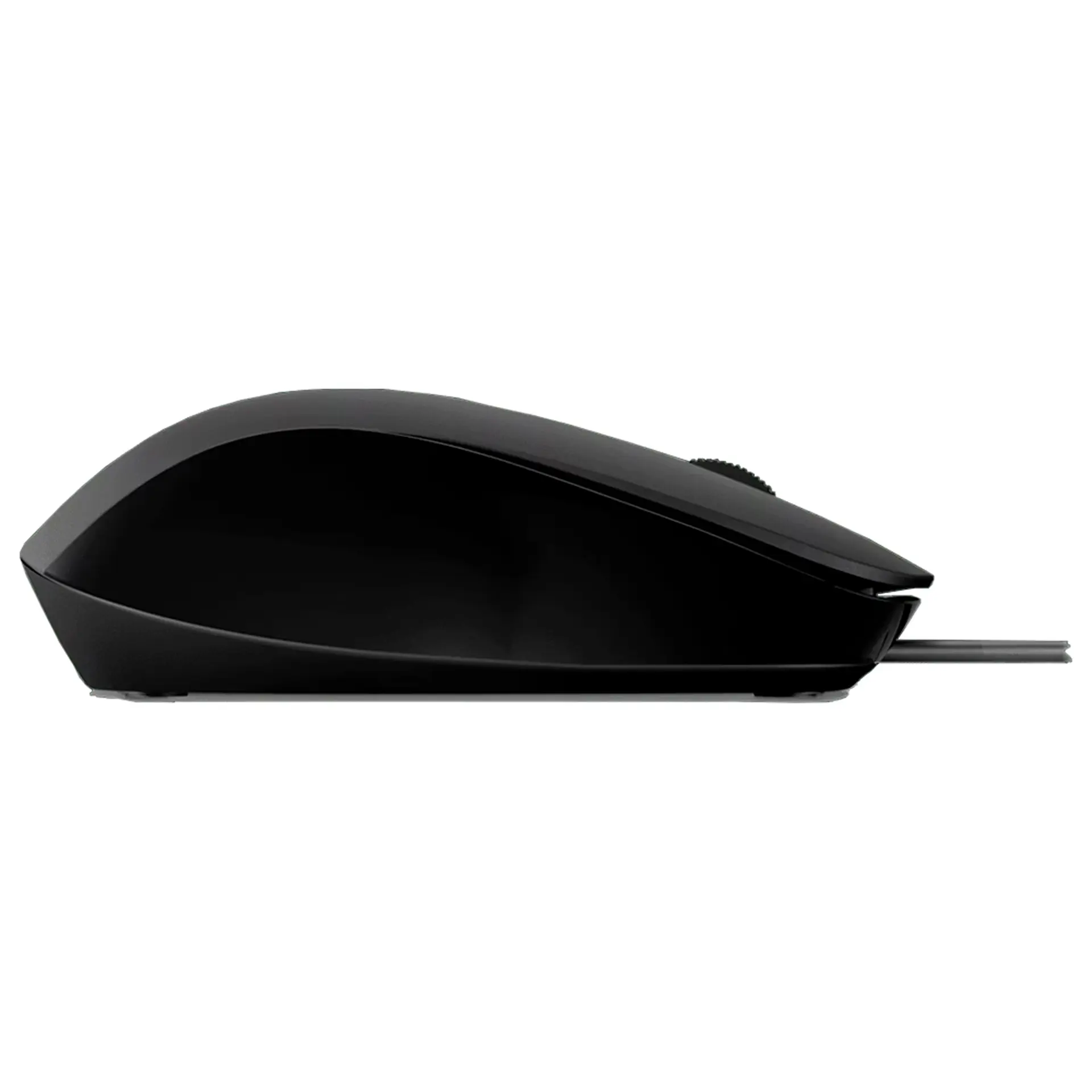 Mouse Com Fio HP 3 botões Cabo 1600 DPI Sensor Óptico Ergonômico - Preto - Bivolt