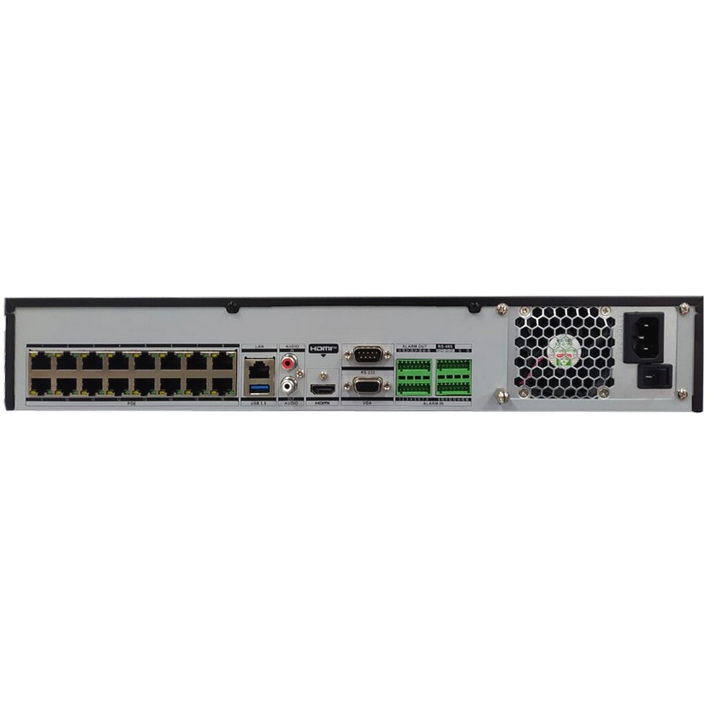 NVR Hikvision 32 Canais IP - DS-7732NXI-K4/16P - 16 Portas PoE