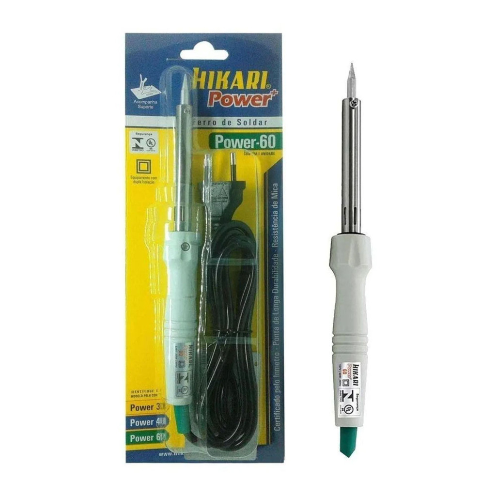 Ferro de Solda Hikari 50 Watts 127 Volts Power 60 - 21K405
