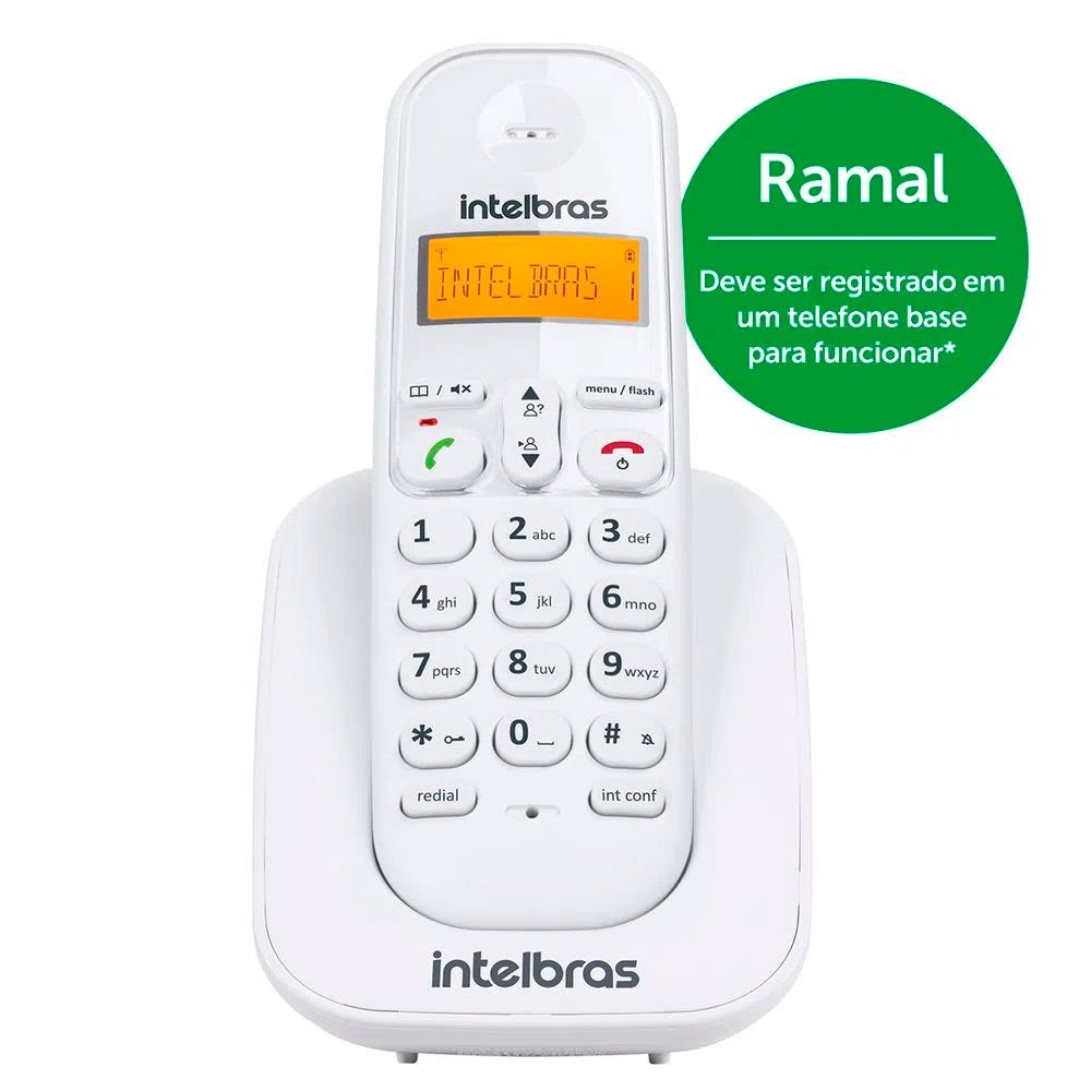 Ramal Sem Fio Intelbras TS 3111 Branco