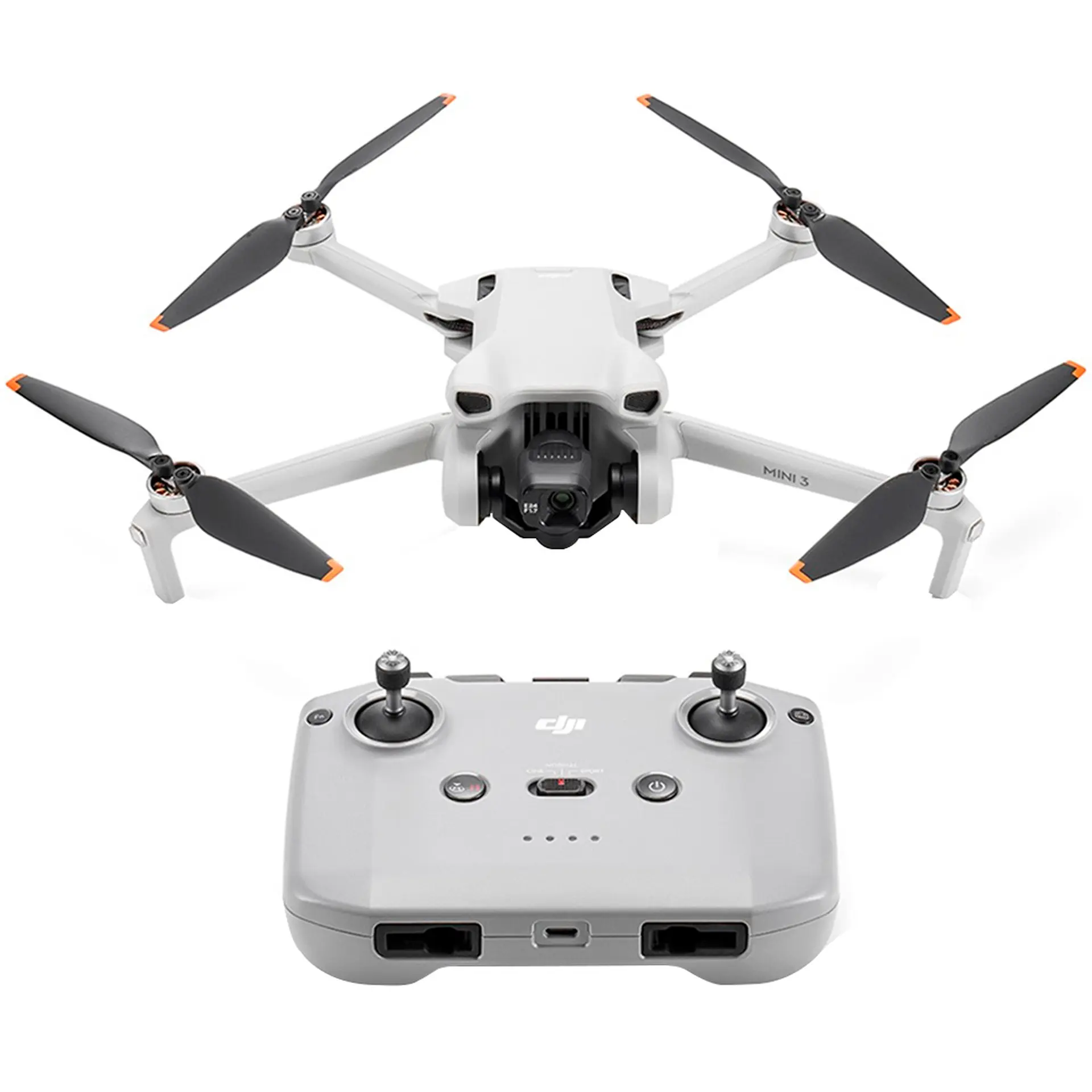Drone DJI Mini 3 sem Tela Câmera 4K 38min 1 Bateria DJI038 - Cinza - Bivolt