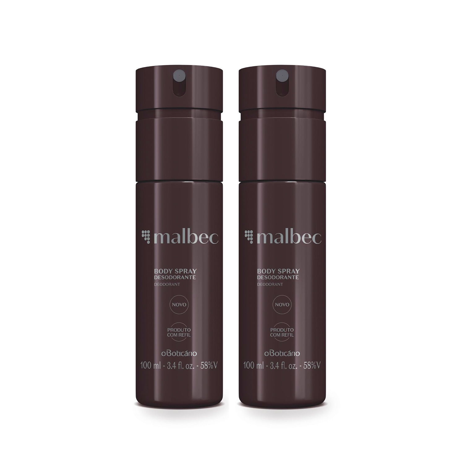 Combo Malbec: Desodorante Body Spray 2x100ml