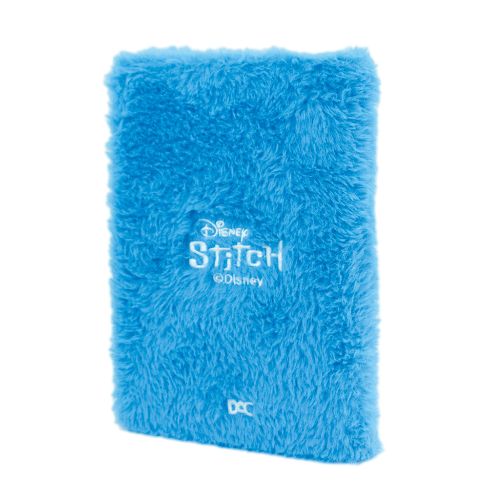 Caderno de Anotações DAC Stitch Fluffy Pelúcia Médio
