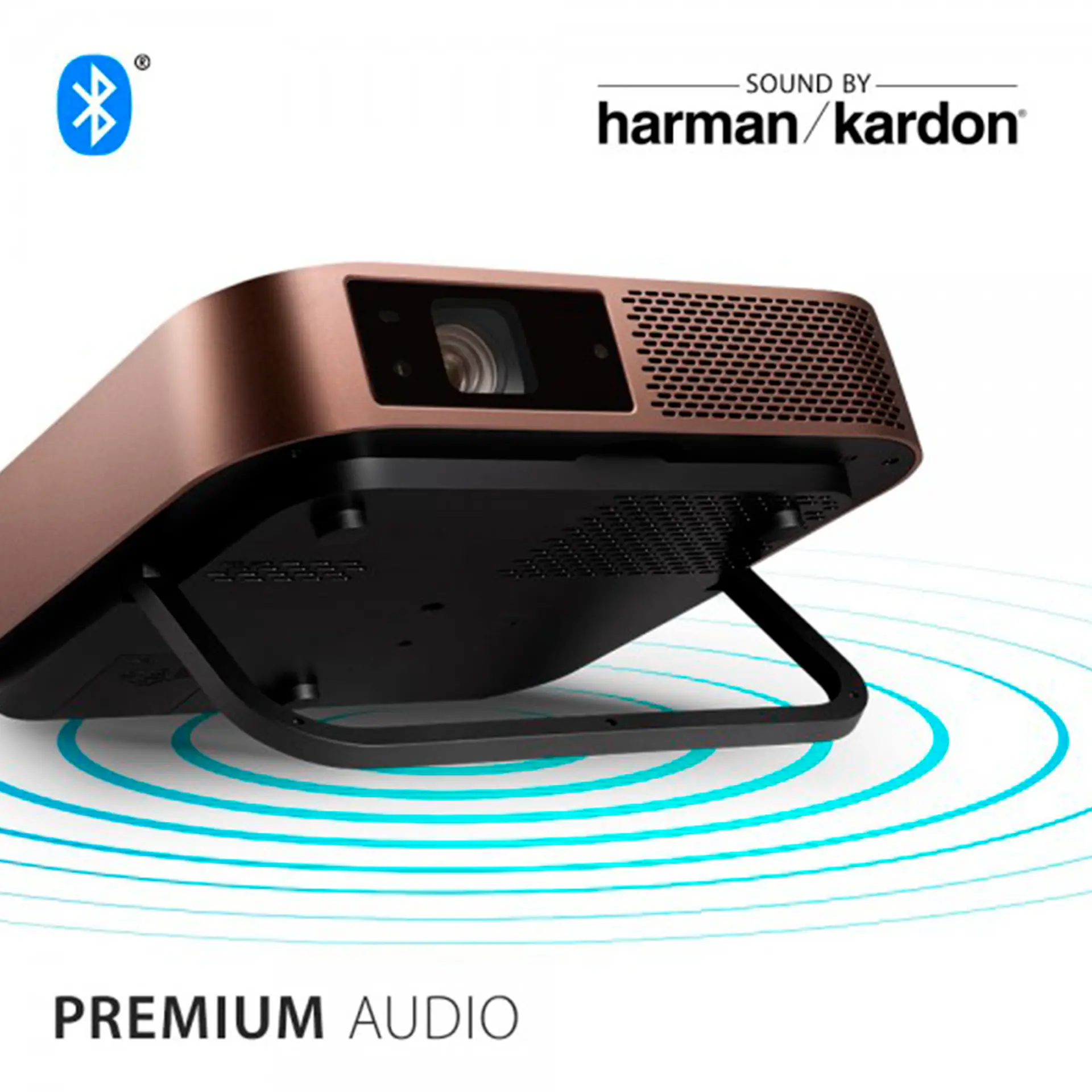 Projetor Viewsonic M2 1.200 Lúmens LED Full HD HDMI Portátil com Alto-Falante - Marrom - Bivolt