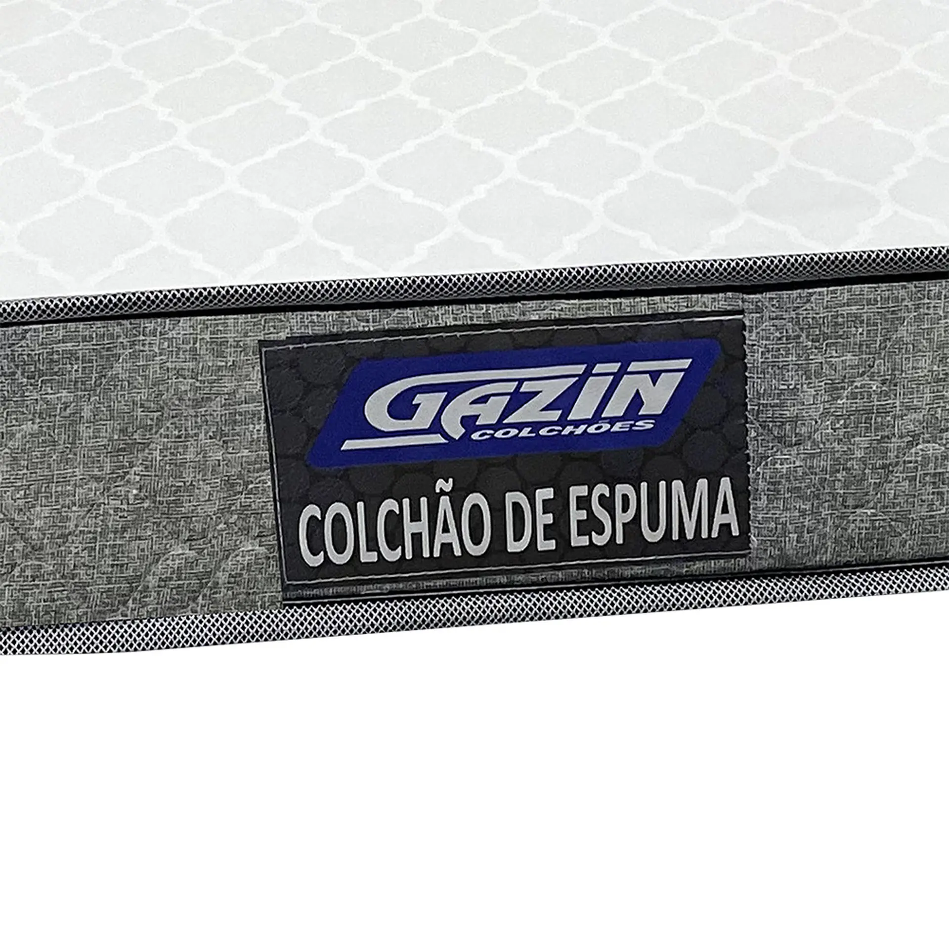 Colchão Casal de Espuma D20 Gazin Dunas 138x188 Double Face - Cinza