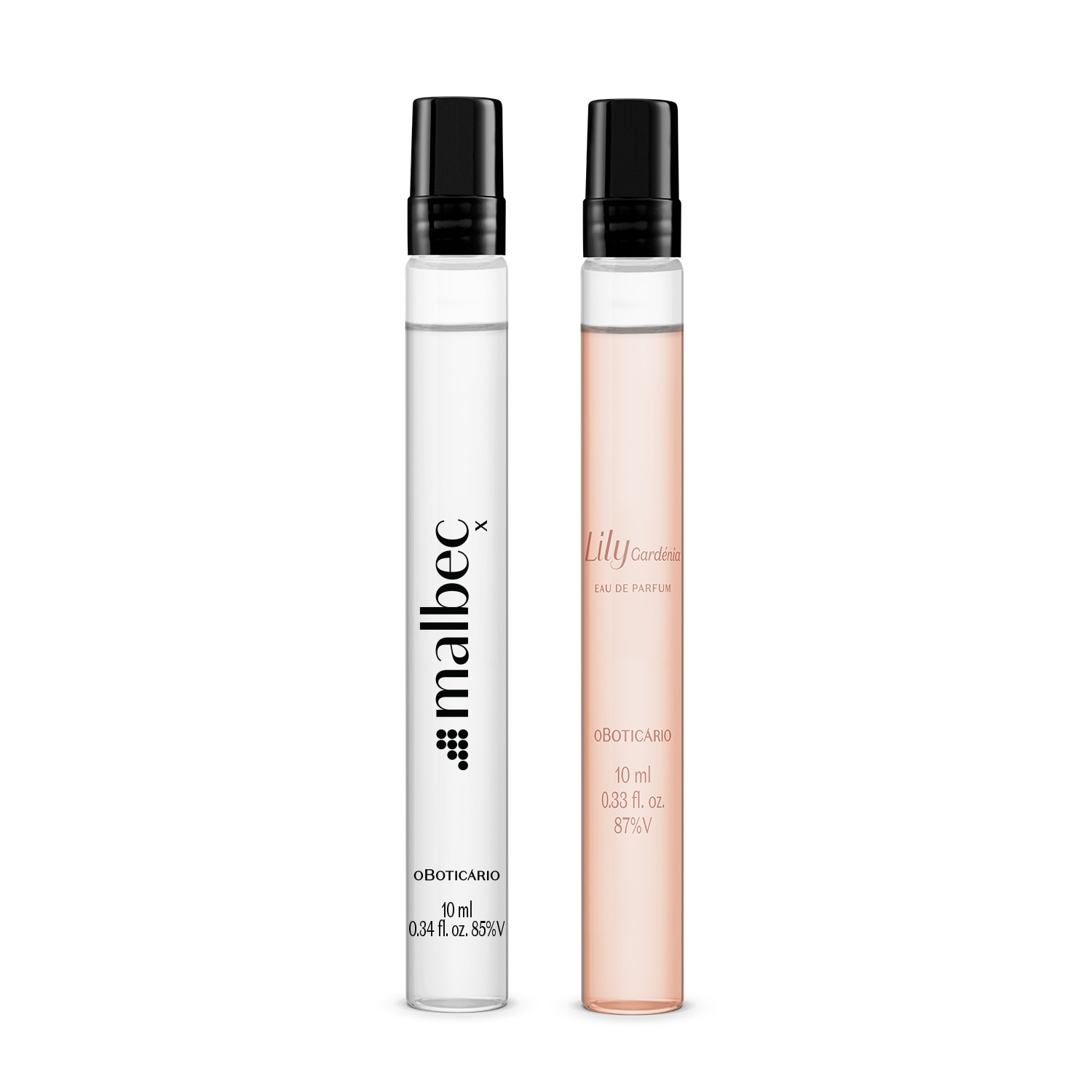 Combo Desodorante Colônia Tamanho Viagem: Malbec X 10ml + Quasar Vision 10ml
