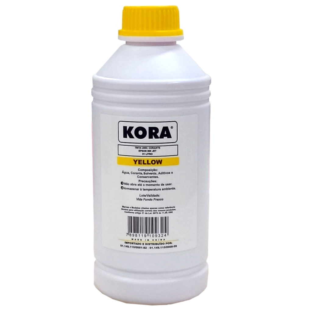 Tinta Recarga de Cartucho Epson 1 Litro Amarelo Kora - 226030004