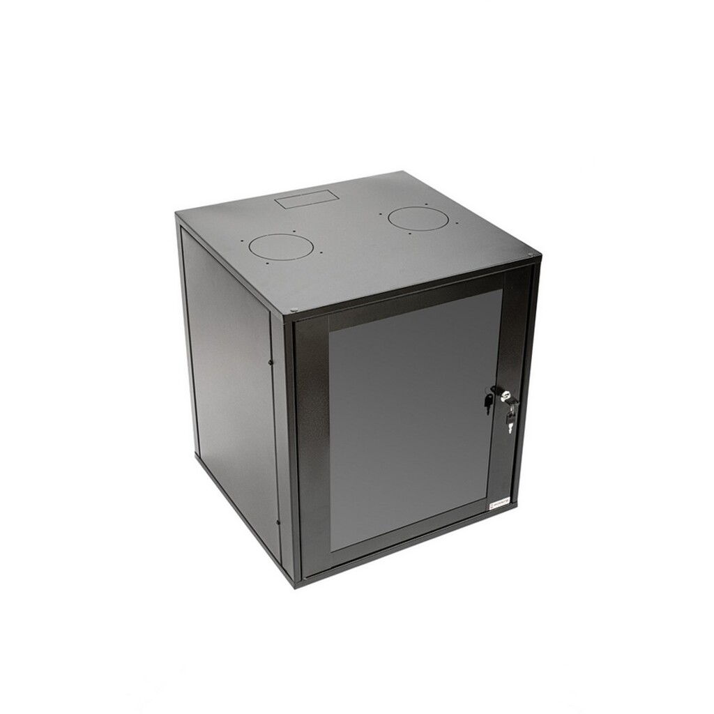 Mini-Rack Parede 16U x 470mm 19 Polegadas Preto Visor Acrílico GForce - 502