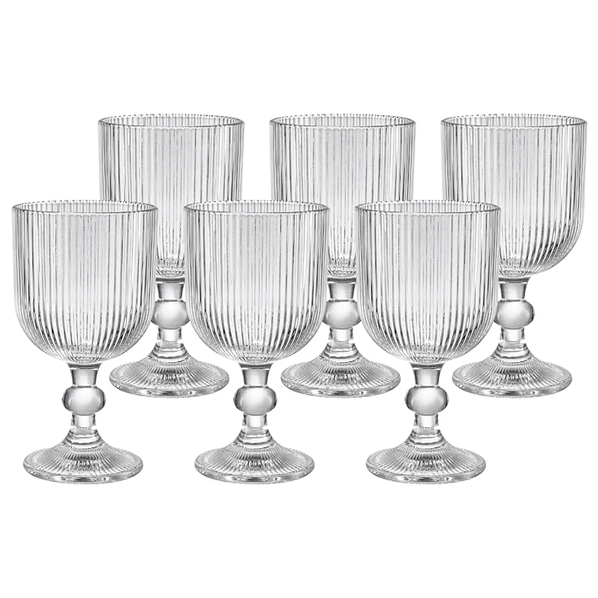 Conjunto de Taças de Água e Vinho 6 Peças de Vidro Hauskraft Graffiato