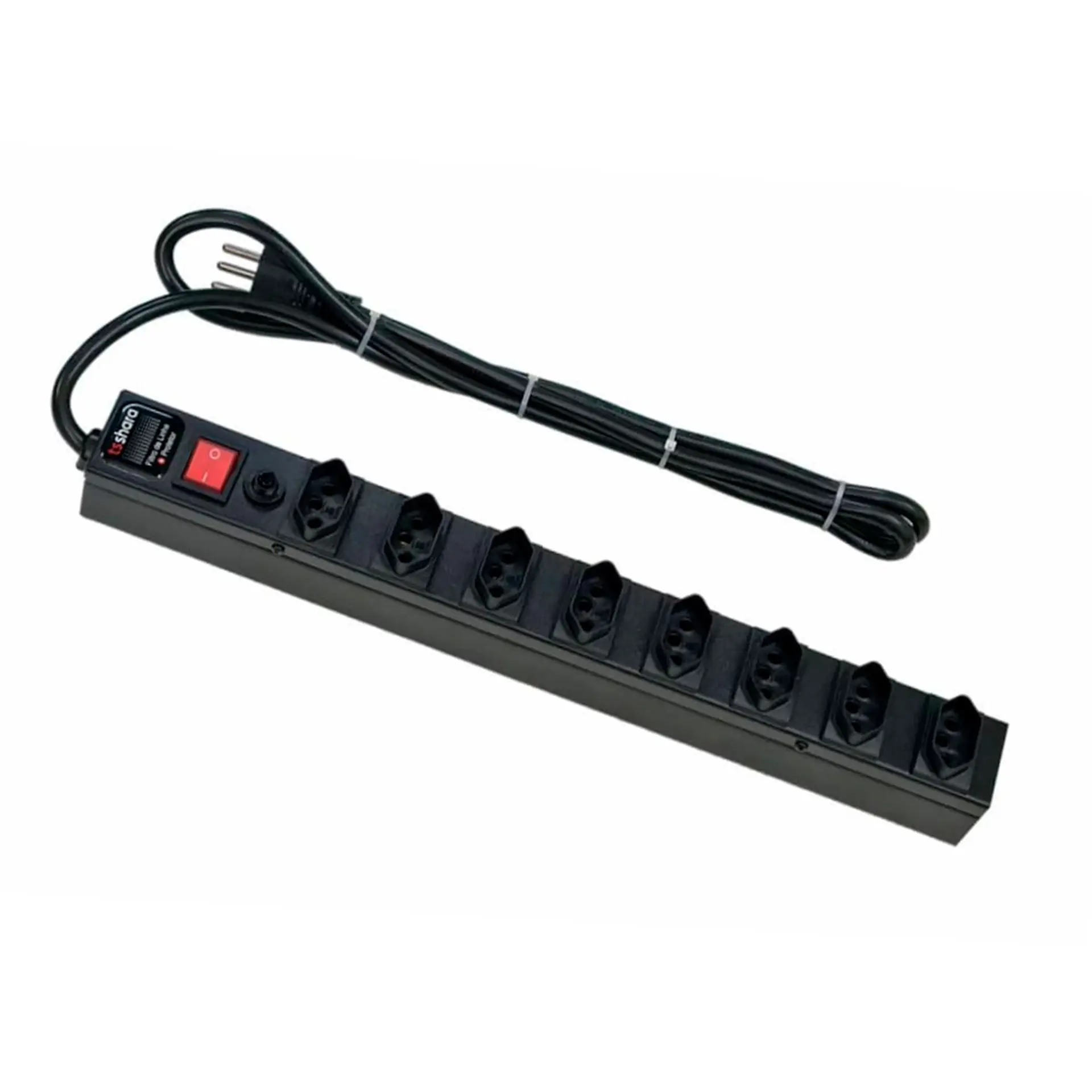 Filtro de Linha + Protetor 8 Tomadas TS Shara 562 - Preto - Bivolt