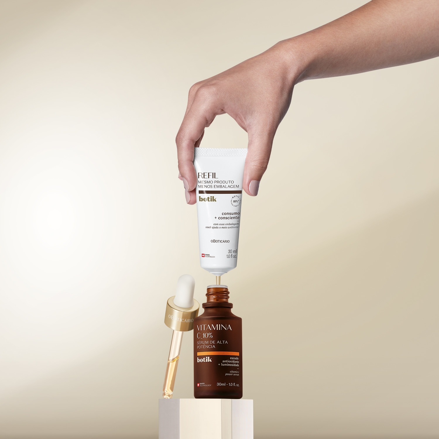 Refil Sérum de Alta Potência Vitamina C 10% Botik 30ml