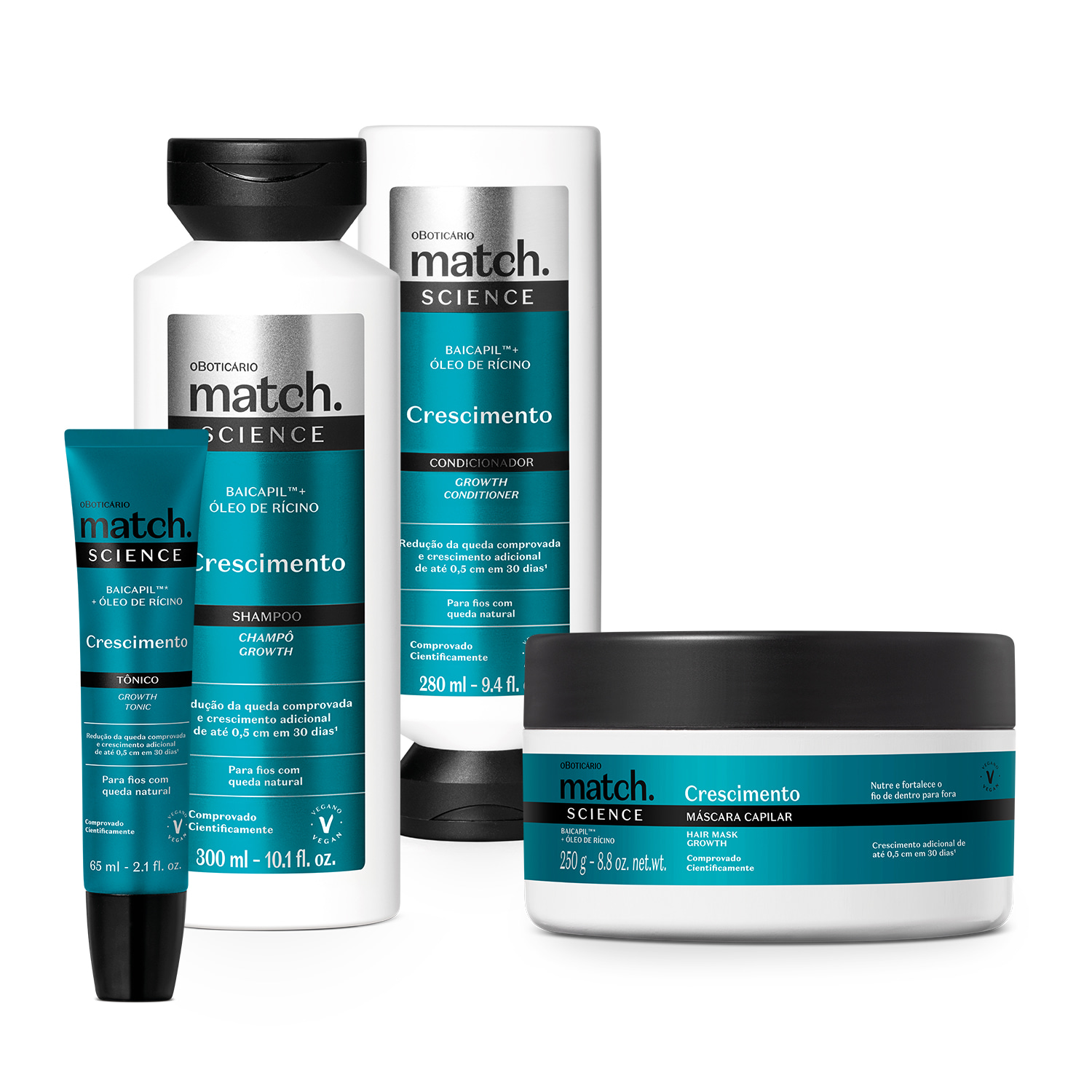Combo Match Science Crescimento (4 itens)