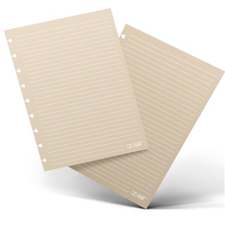 Refil Caderno Ótima System Flex Maxi 30 Folhas Pautado Dourado