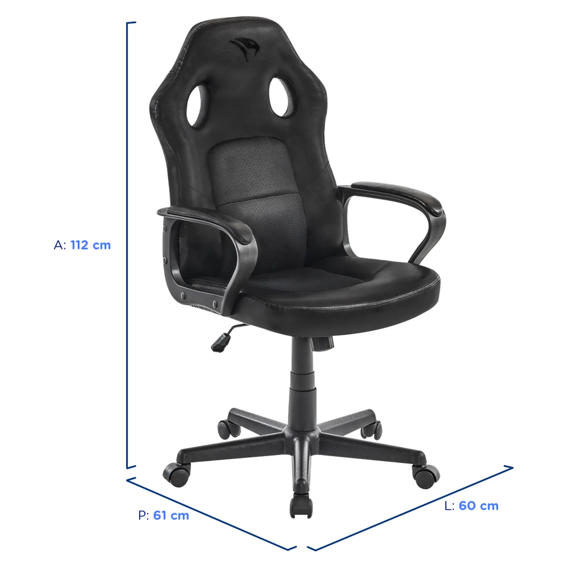 Cadeira Gamer Viper Pro Python First Giratória até 120kg - Preto