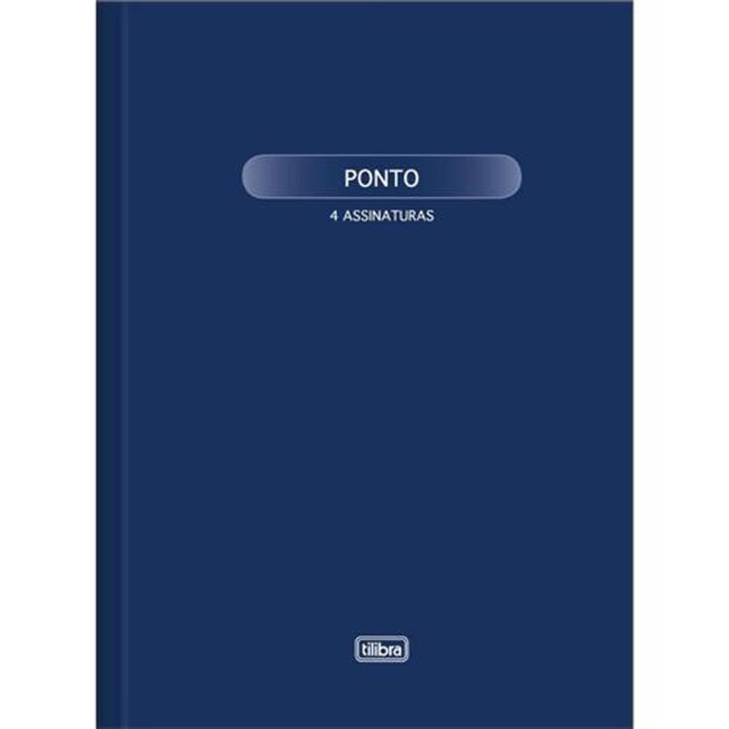 Livro Ponto Capa Dura Costurado 100 Fls 218x319 4 Assinaturas - Unitário - Tilibra -120847