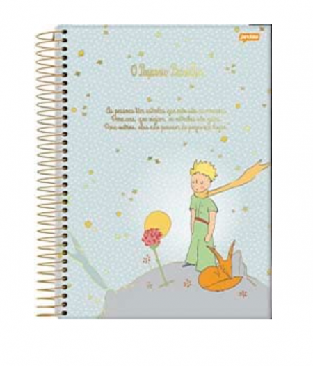 Caderno Universitário Jandaia O Pequeno Príncipe Espiral Capa Dura 200 Folhas 10 Matéria Sortido
