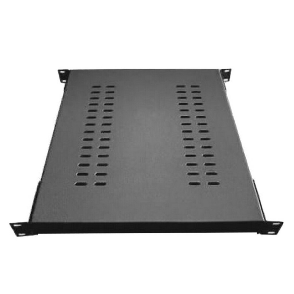 Bandeja Fixa para Rack 1U 19Pol 300mm Preto Fibra Metal - BF300