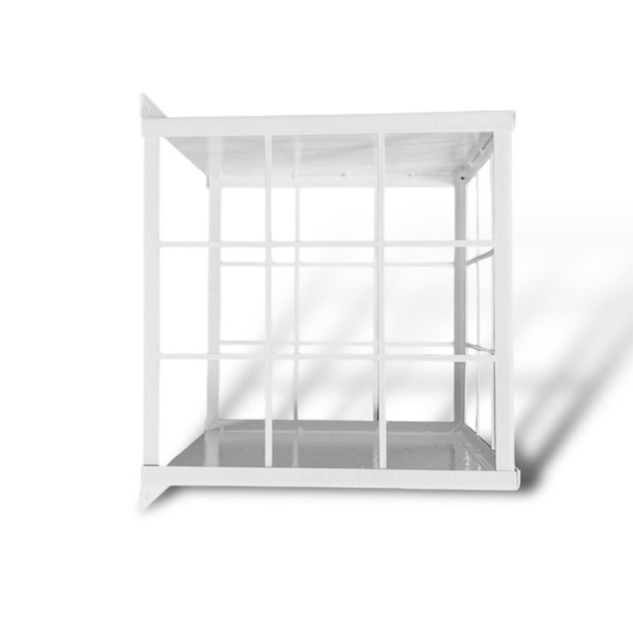 Grade Protetora Para Câmera Branco Fibra Metal GRP