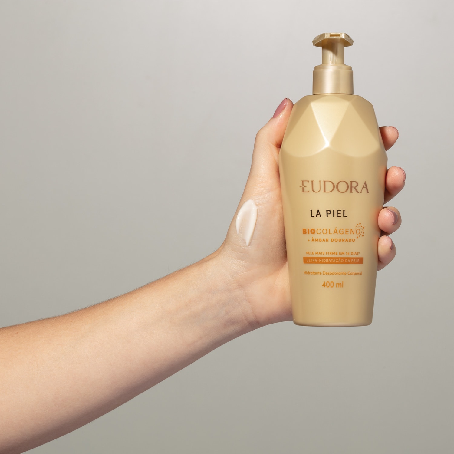 Hidratante Desodorante Corporal La Piel Ultra-Hidratação da Pele Âmbar Dourado 400ml