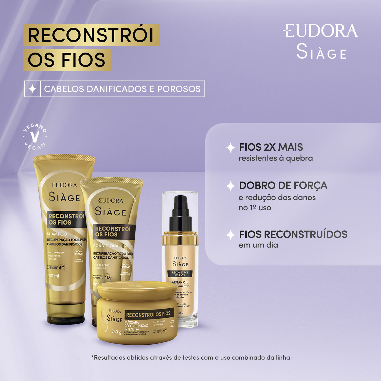 Argan Oil Siàge Reconstrói os Fios 60ml
