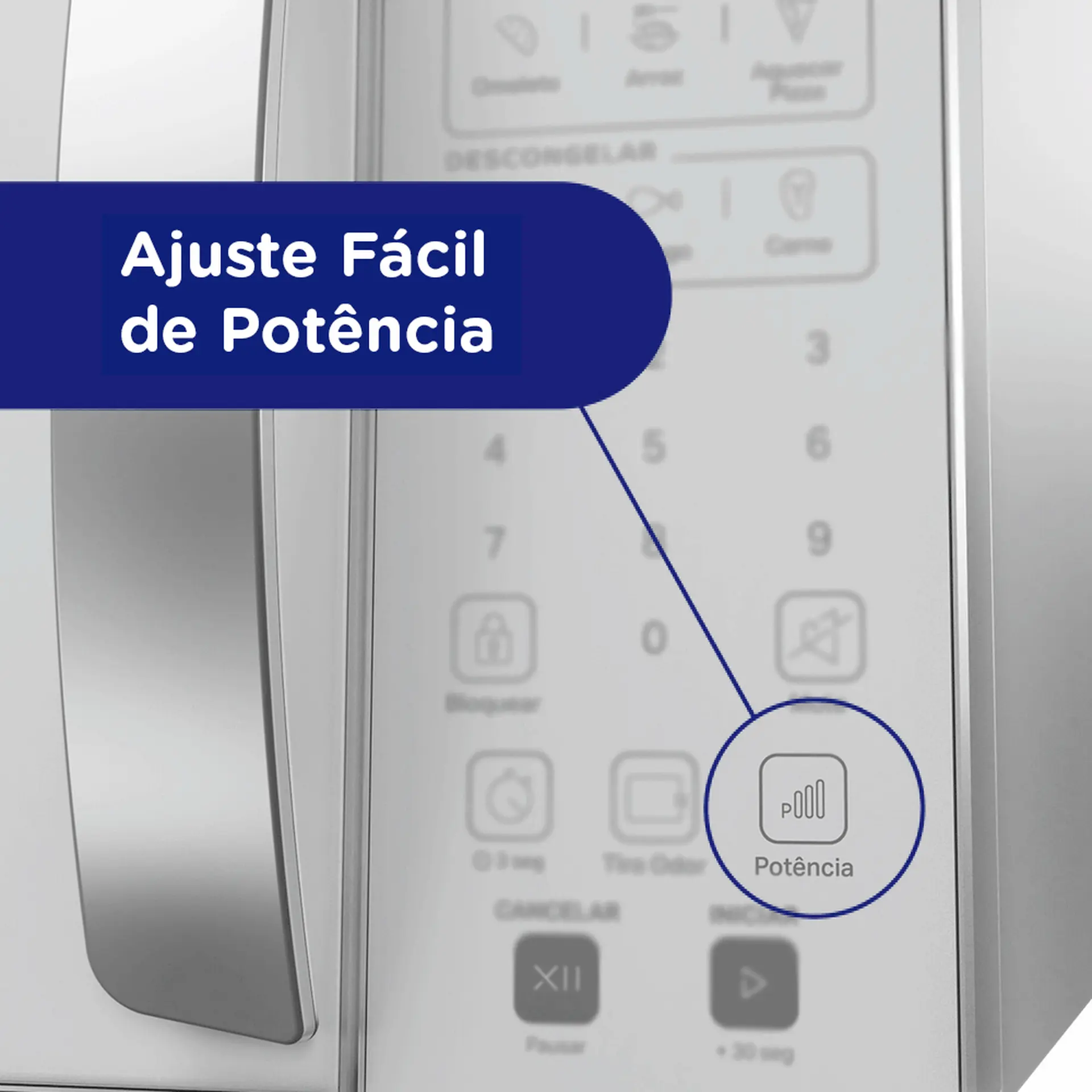 Micro-ondas Consul 32L 900W Menu Fácil e Função Tira Odor CMS46AB - Branco - 110 Volts