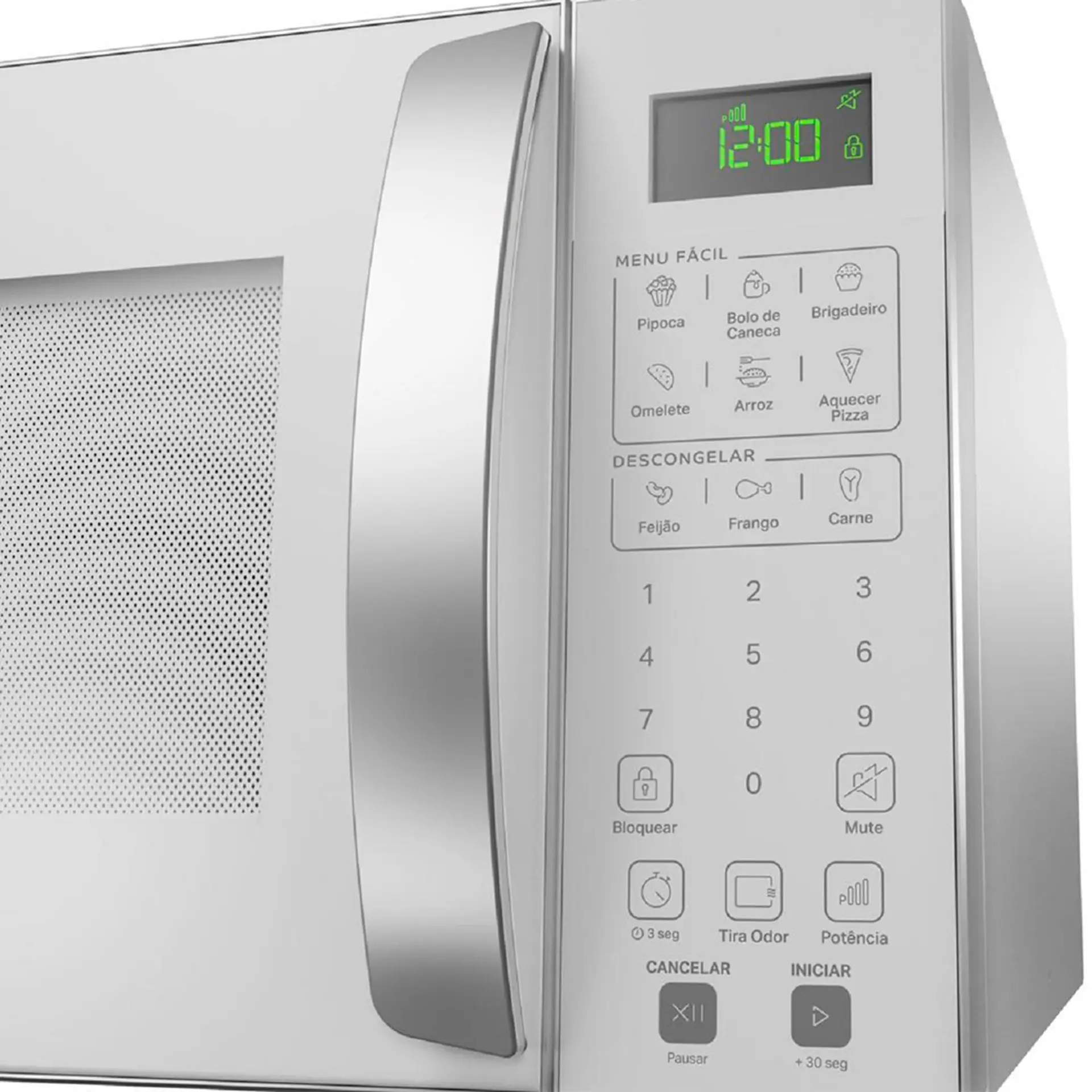 Micro-ondas Consul 32L 900W Menu Fácil e Função Tira Odor CMS46AB - Branco - 110 Volts