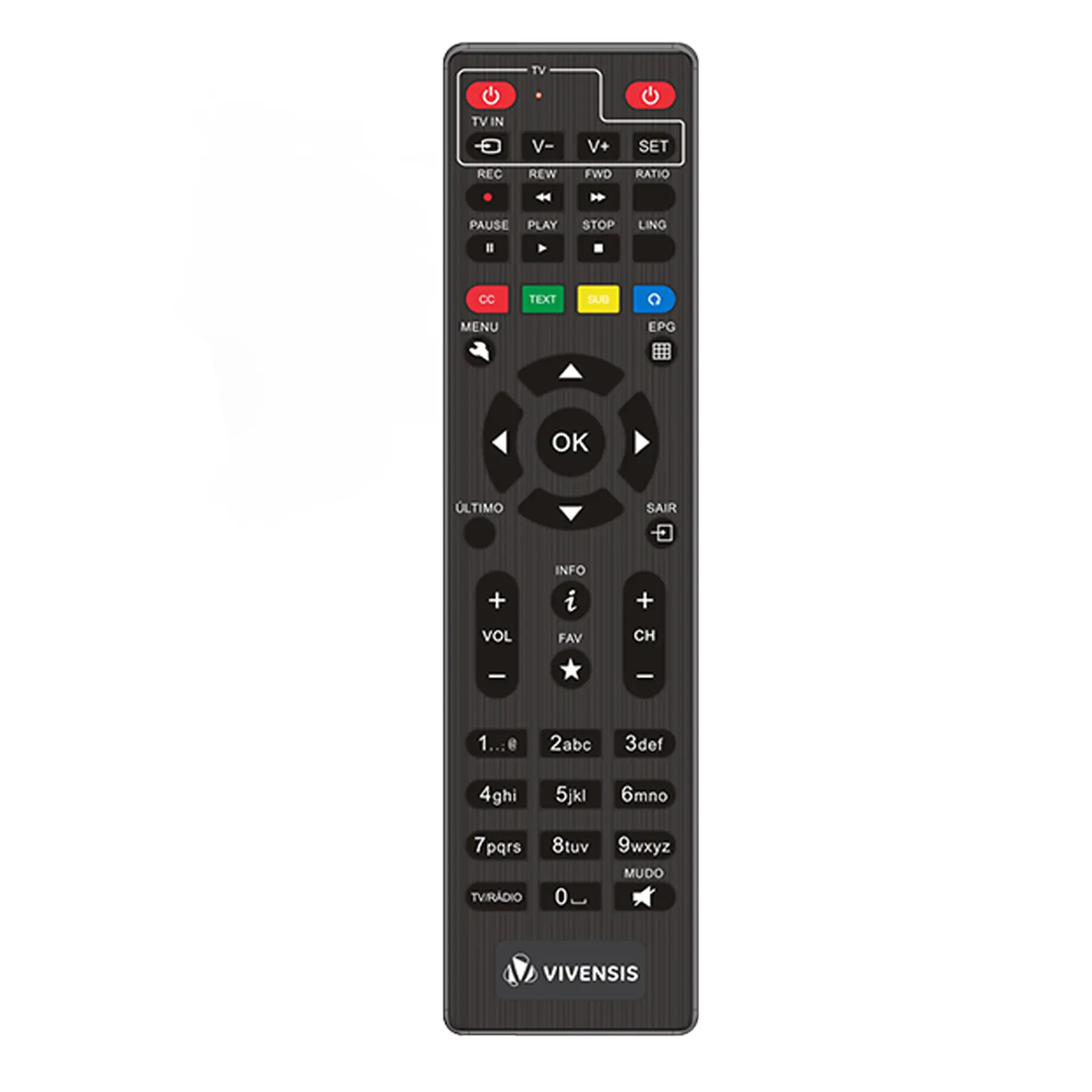 Receptor Vivensis VX10 Sat HD Digital Regional HDMI USB e RCA