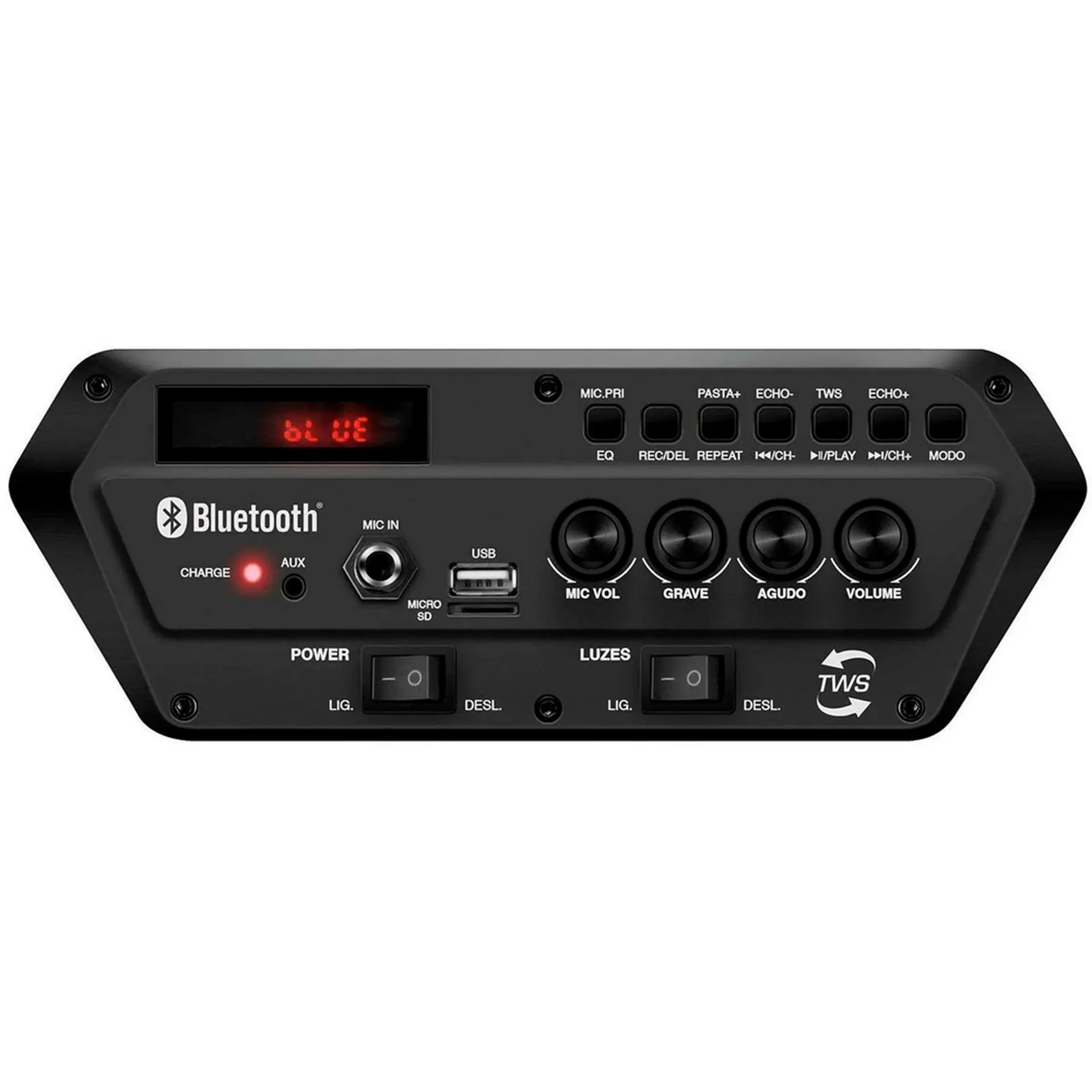 Caixa de Som Amplificada Mondial CM-400 400W Bluetooth USB